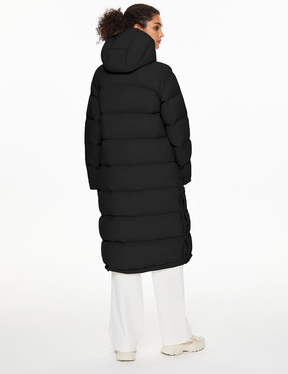 image:imageOrolay PuffO Womens Winter Maxi Down Puffer Coat Casual Loose FitBlack