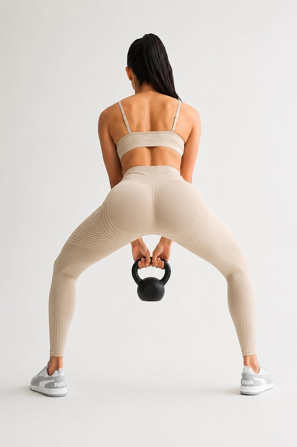 image:imageOrolay Resistance Band Leggings for Women High Waisted Workout LeggingsFull Length Khaki