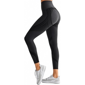 Orolay Resistance Band Leggings for Women High Waisted Workout Leggings(7/8 Length Black)