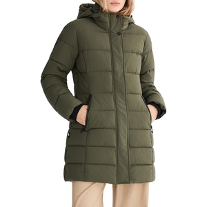 Orolay Women’s Mid-Length Thickened Hooded Puffer Coat, Winter Jacket(Armygreen)