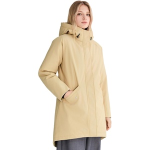 Orolay Women’s Winter Parka Coat Hooded Windproof Puffer Jacket with Pocket(Khaki)