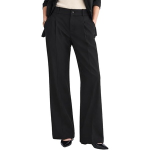 Orolay Women’s Casual Dress Pants Straight Leg Trousers Work Slacks Black M