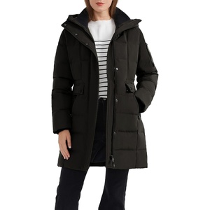 Orolay Women’s Hooded Winter Down Coat Quilted Puffer Jacket(Black)
