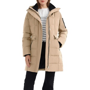 Orolay Women’s Hooded Winter Down Coat Quilted Puffer Jacket(Khaki)