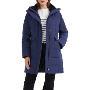 Orolay Women’s Hooded Winter Down Coat Quilted Puffer Jacket(Navy)